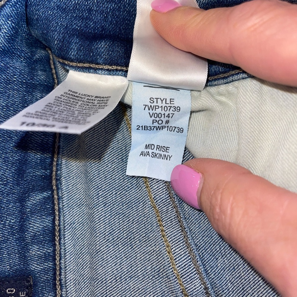 Lucky Brand Ava Skinny Jeans size 10 midrise - Picture 7 of 7